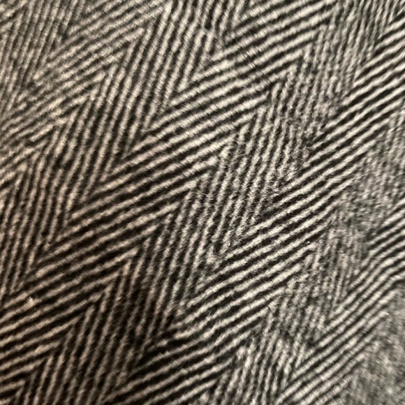 Herringbone Double Layer Poncho with Hook Closure - Picture 4 of 4